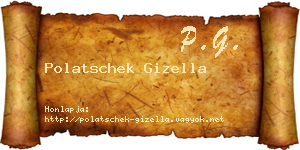 Polatschek Gizella névjegykártya
